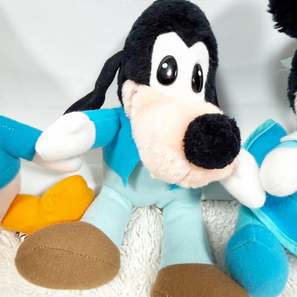 Vintage Disney Mickey's Christmas Carol Lot Of 6 Plush Stuffed Animal Scrooge